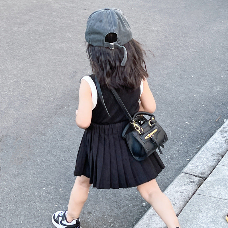 Women's Fashion Solid Color Biker Shoulder Bag