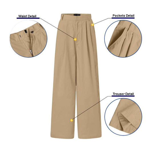 Women's Wide Leg Pants Long Pantalon Female