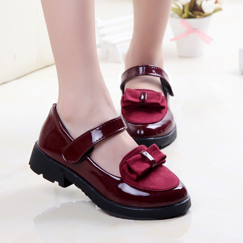 Princess Children's Square Mouth Peas Shoes