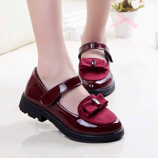 Princess Children's Square Mouth Peas Shoes