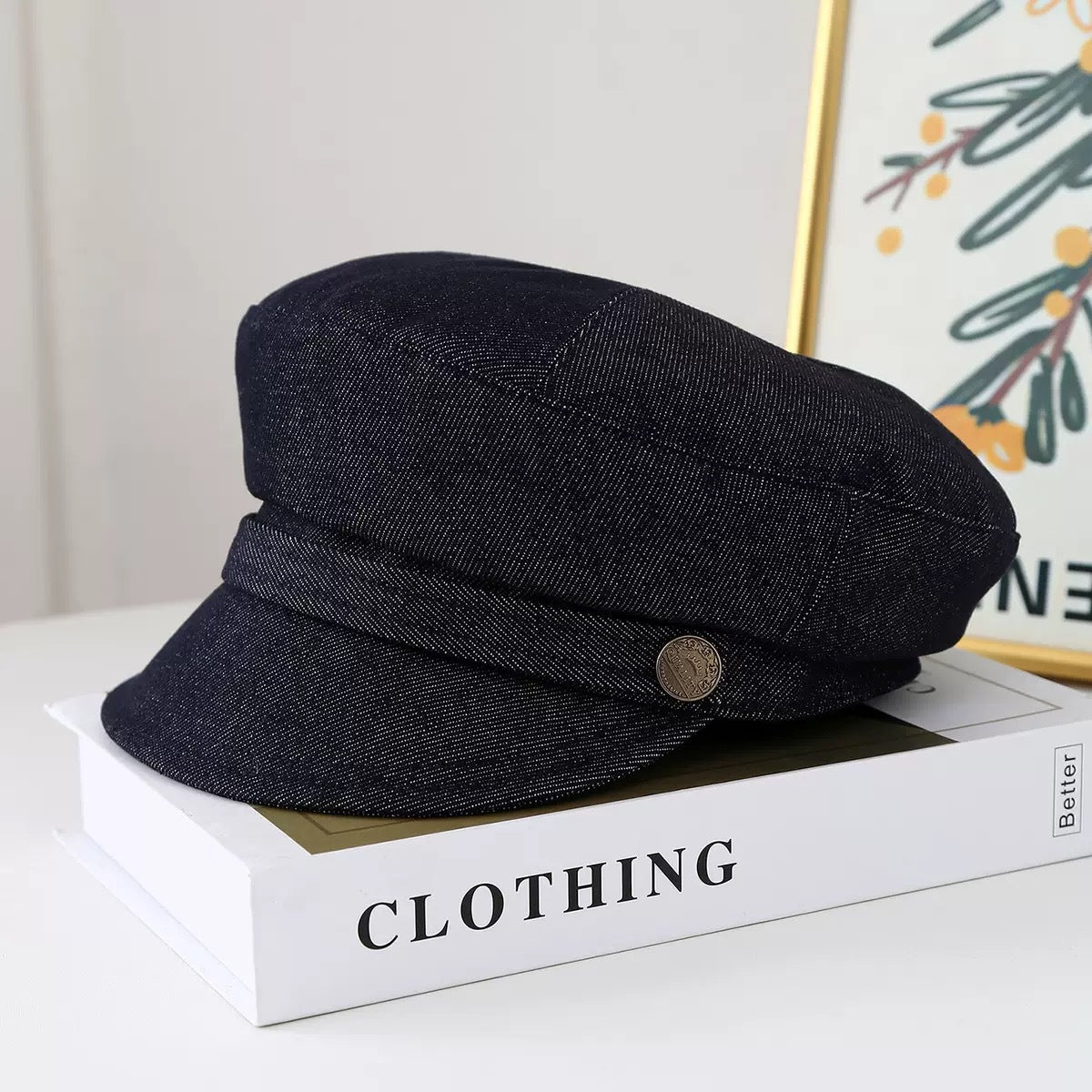 High Sense Maillard Korean Style British Style Military Cap
