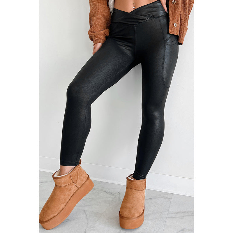 Fashion Slim-fit Versatile Solid Color Trousers For Women