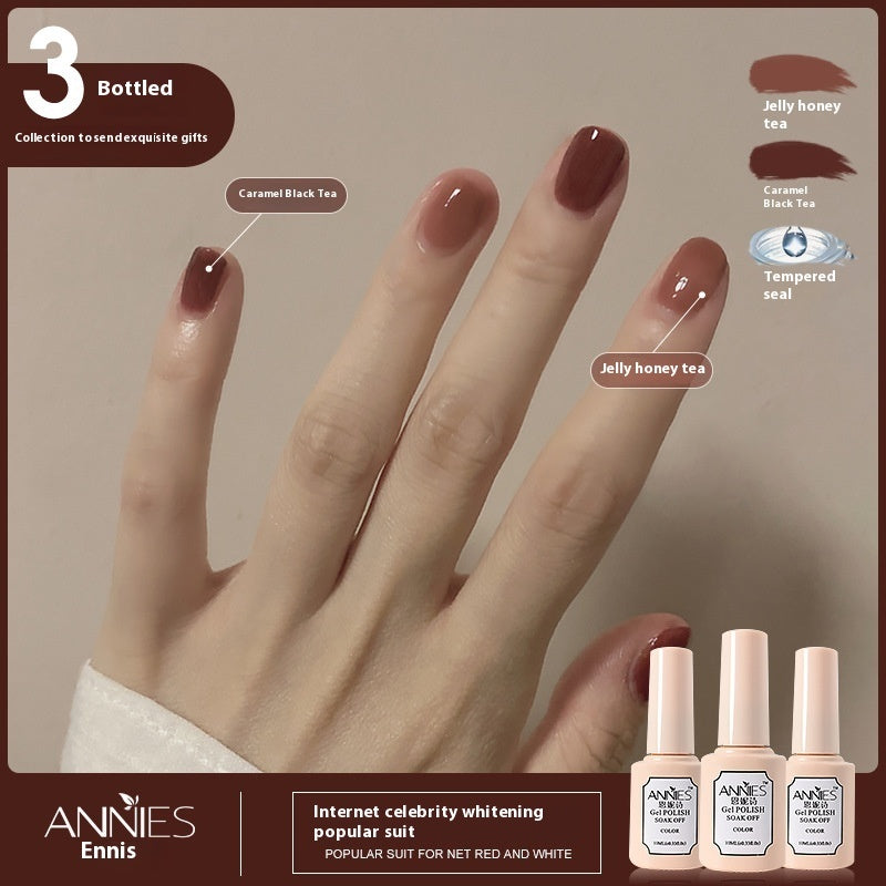 Women's Three-color New Ice Jelly Nude Color Gel Nail Polish Suit