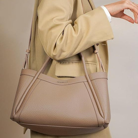 Versatile Vintage Lychee Pattern Commuter Bag Shoulder Messenger Bag