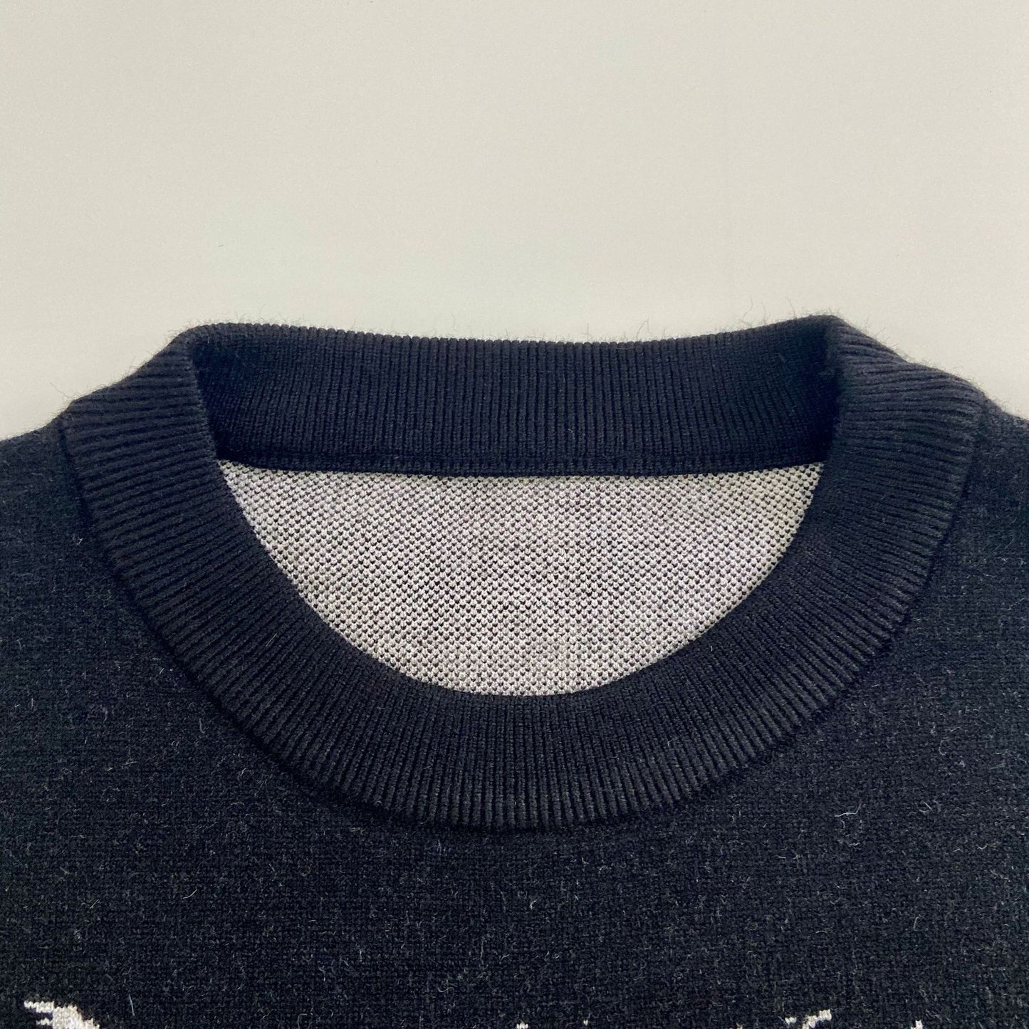 Wolf Head Men's Loose New Knitted Sweater