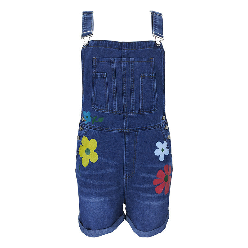 Printede Smækbukser Slim Fit Fashion Printede Shorts til Kvinder