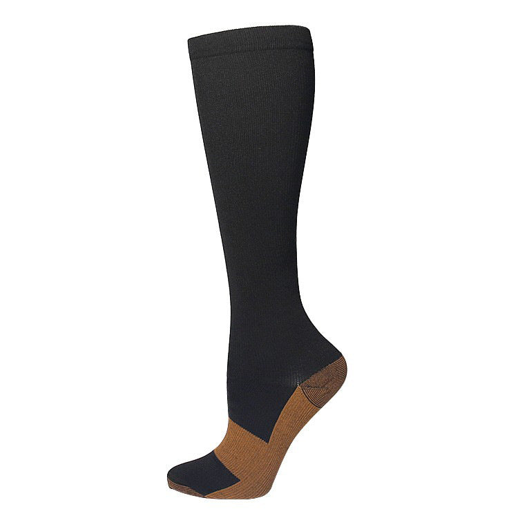 Solid-color Athletic Compression Socks Womens Long Compression Stockings