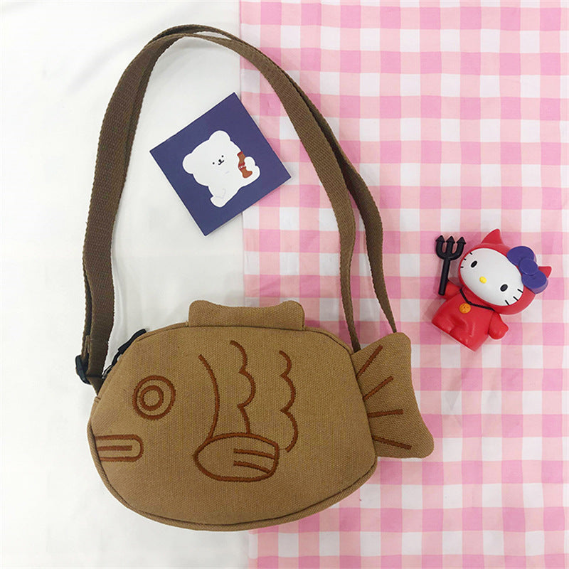 Japanese Creative Cute Cartoon Ugly Cute Fish Canvas