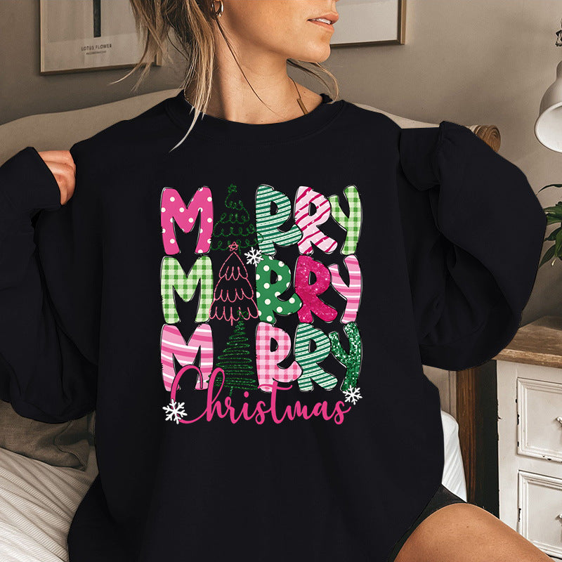 Glædelig jul e-tegneserie sweatshirt festlige søde gaver