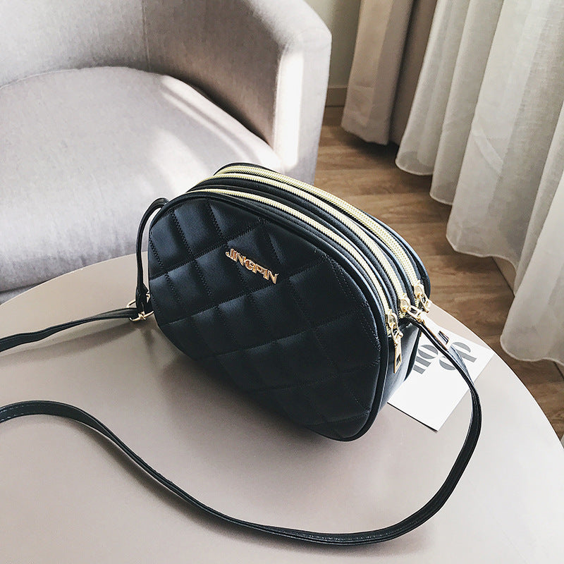 Korean Retro Fashion Multi-layer Small Square Bag