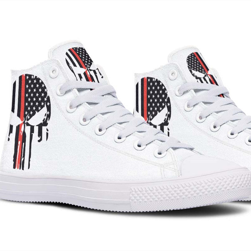 Printed Couple High-top Canvas Shoes