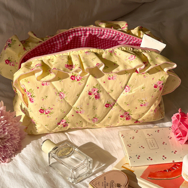 Large Capacity Travel Floral Multi-functional Storage Cosmetic Bag
