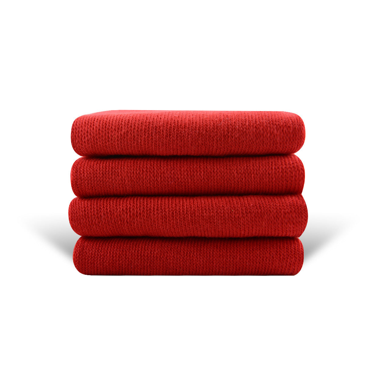 Solid Color High-elastic Mid-calf Boneless Macaron Colored Cotton Socks