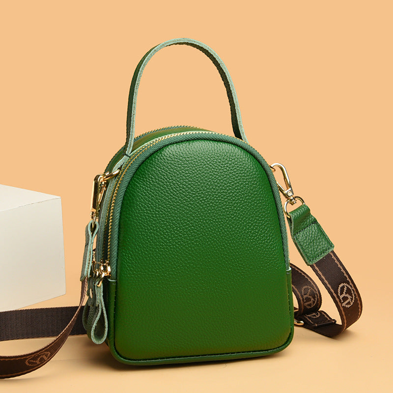 Portable Women's Cross-body Bag Light Retro Leather One-shoulder