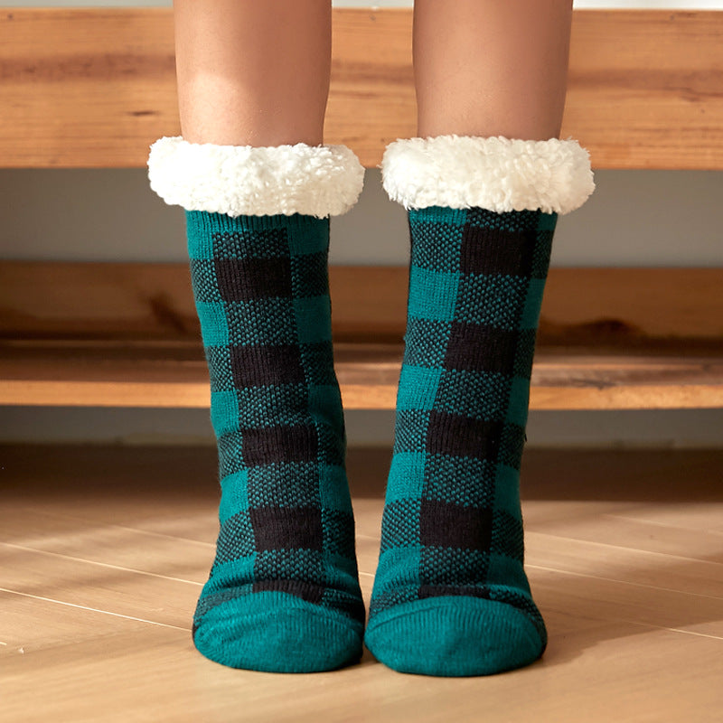 Ladies Carpet Socks Home Warmth And Velvet Sleep