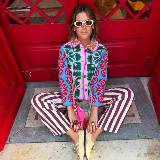 Street-style Cotton Puffer Jacket With A Bold Graphic Print