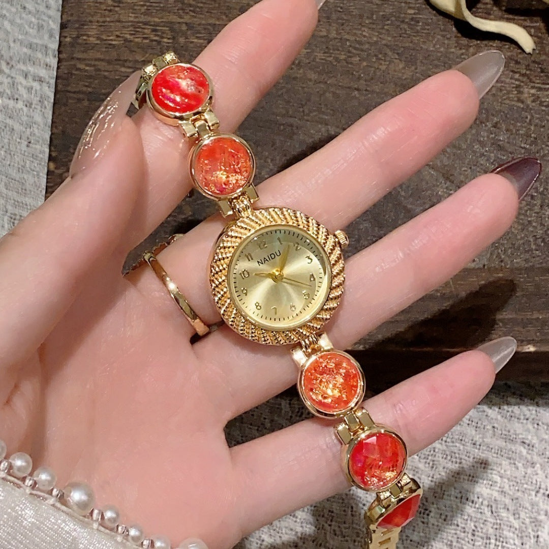 Dame Quartz Ur Med Elegant Design