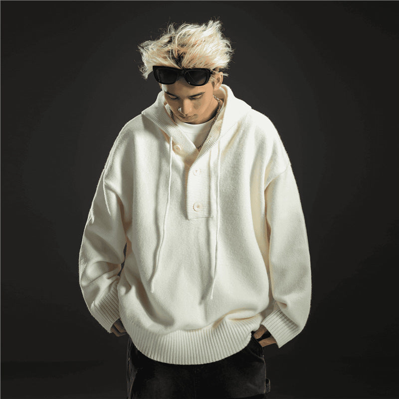 Idle Style Solid Color Same Style Hooded Sweater