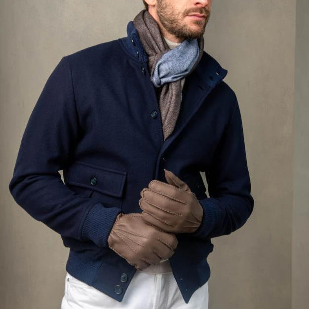 Men's Design Long Sleeve Stand Collar Top