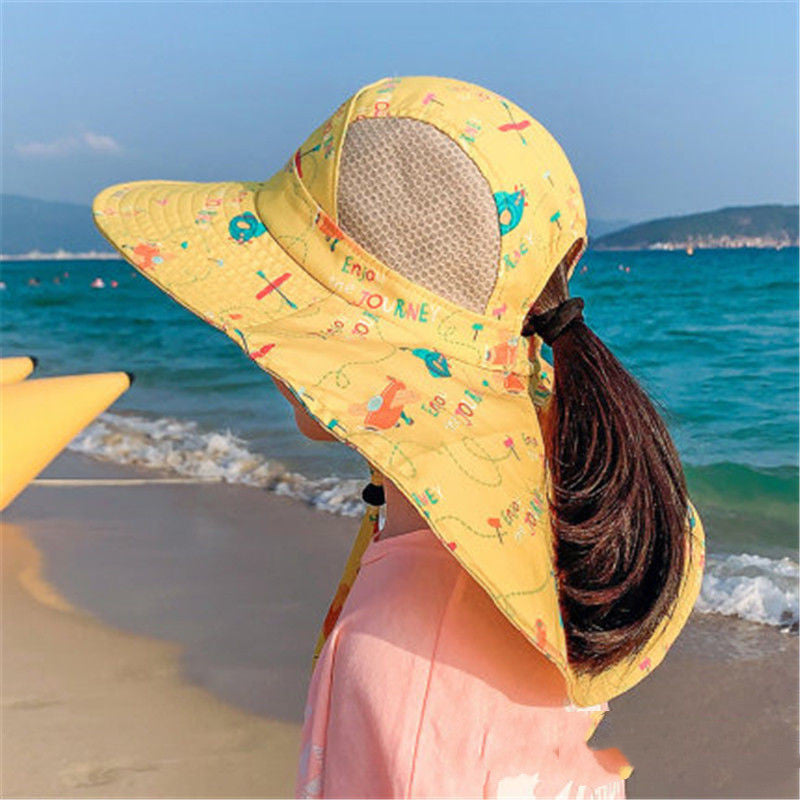 Children's Summer Big Brim Sunshade Thin Sun Hat