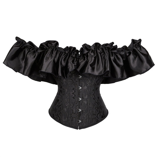 Jacquard Ribbon Satin Lace Court Lady