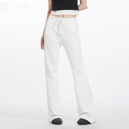Niche Embroidered Skinny Sweatpants Low Waist Slim Slimming Hot Girl