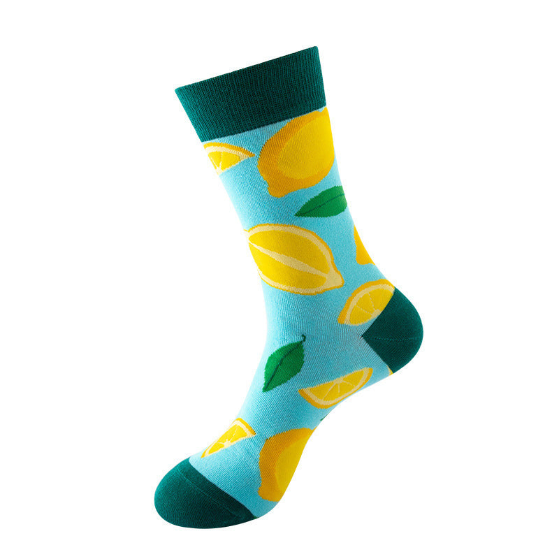 Niche Trendy Mid Tube Socks Couple Geometric