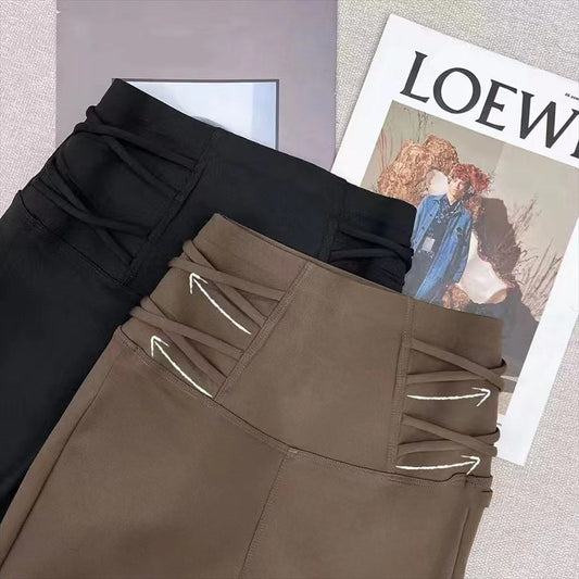 New Double Waist And Hip Lifting Shark Pants Fitness Yoga