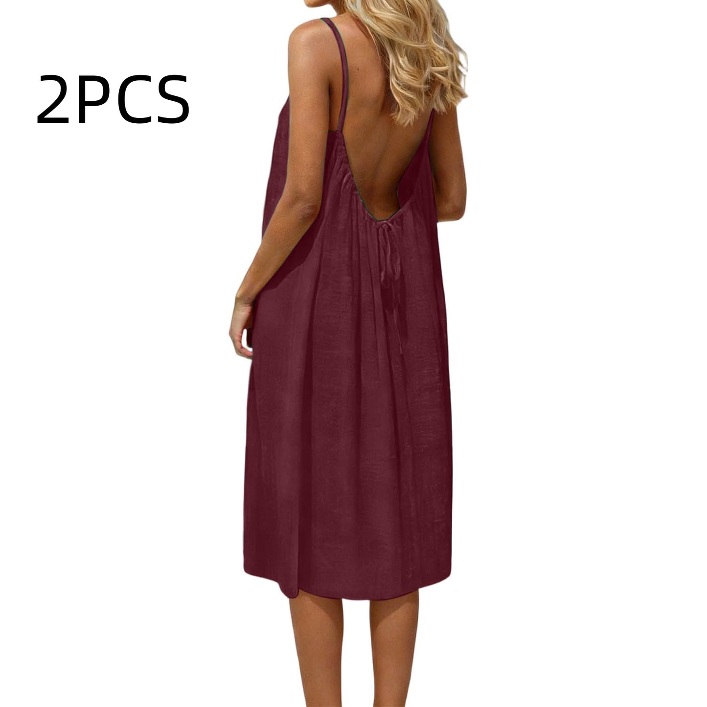 Ice Silk Linen Dress Plus-size Womens Fashion