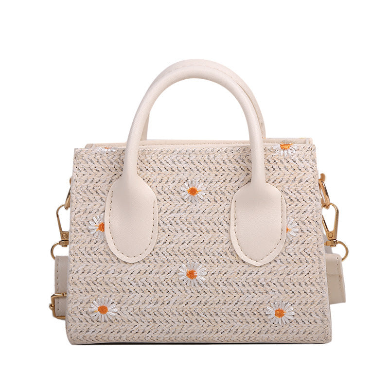 Women's Fashion Casual Woven Handbag Shoulder Bag