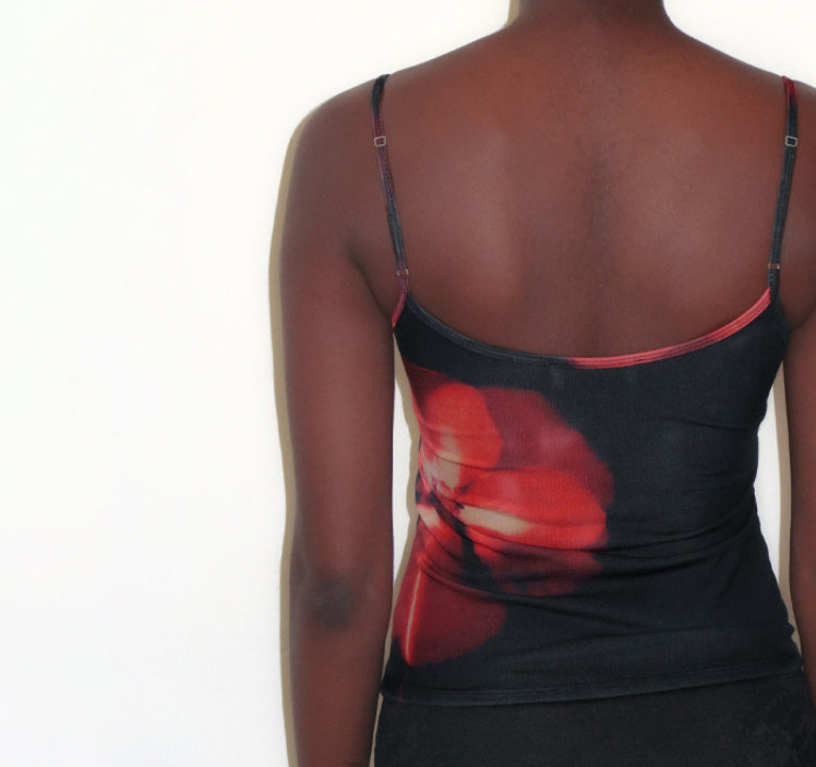 Summer New Fashion Printed Sexy Slim Fit Midriff-baring Camisole