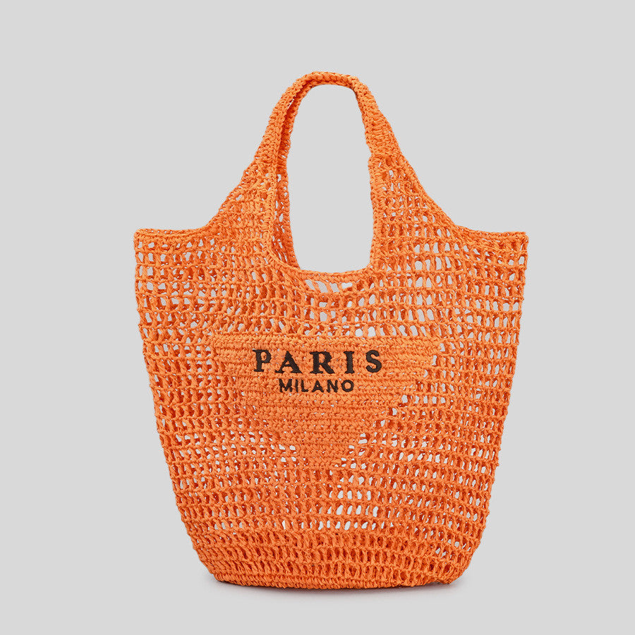 Retro Popular Large-capacity Hollow Woven Handbag