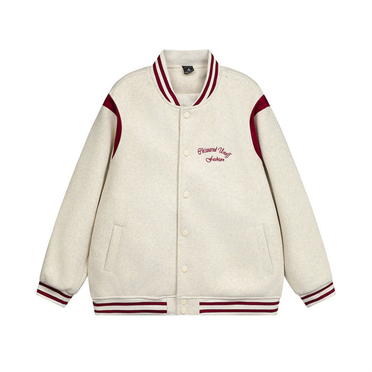 American High Street Baseball Uniform Jacket Men Fashion Brands Embroidery