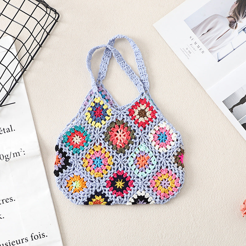 Handmade Crochet Weave Vintage Hollow Bag