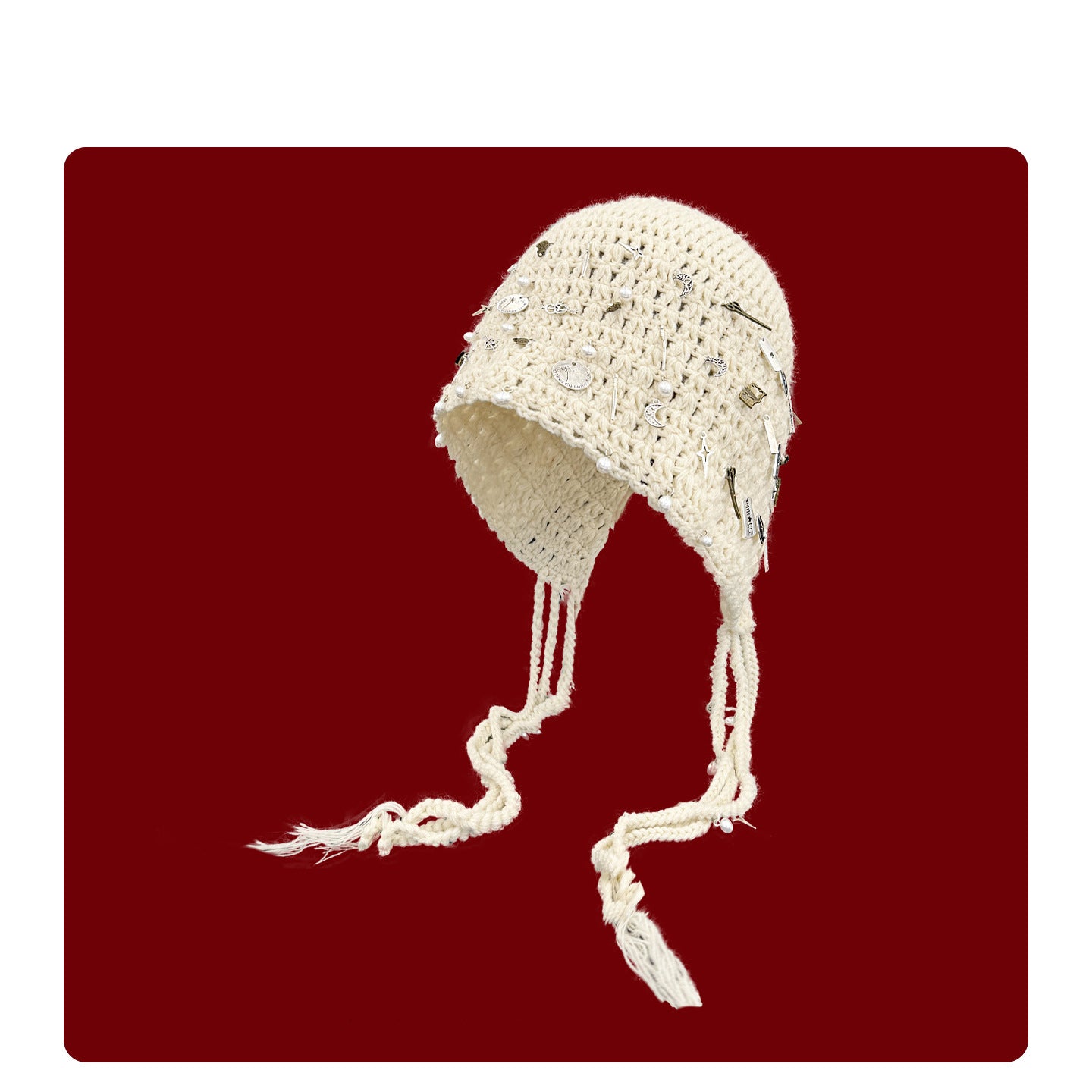 Hand-knitted Vintage-style Knit Cap