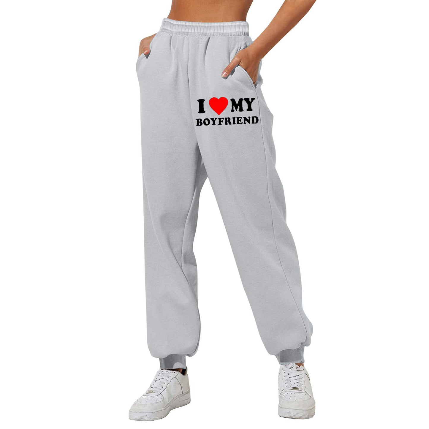 Casual Solid Color Running Track Pants