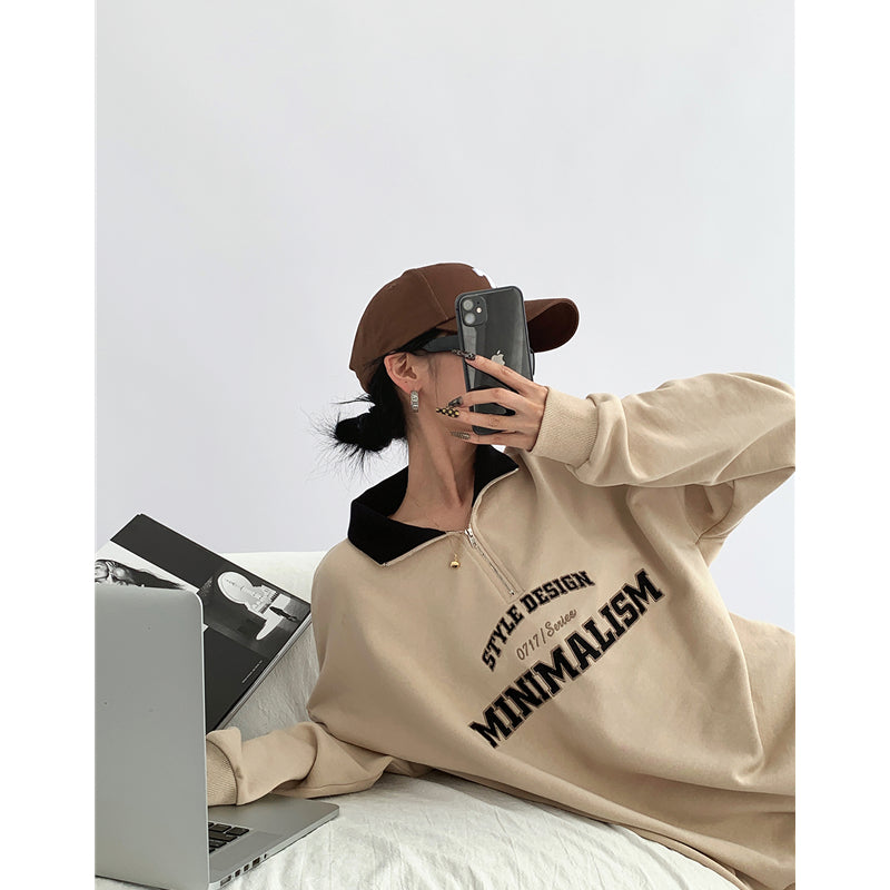 POLO Collar Sweater Women's Thin Loose And Slim
