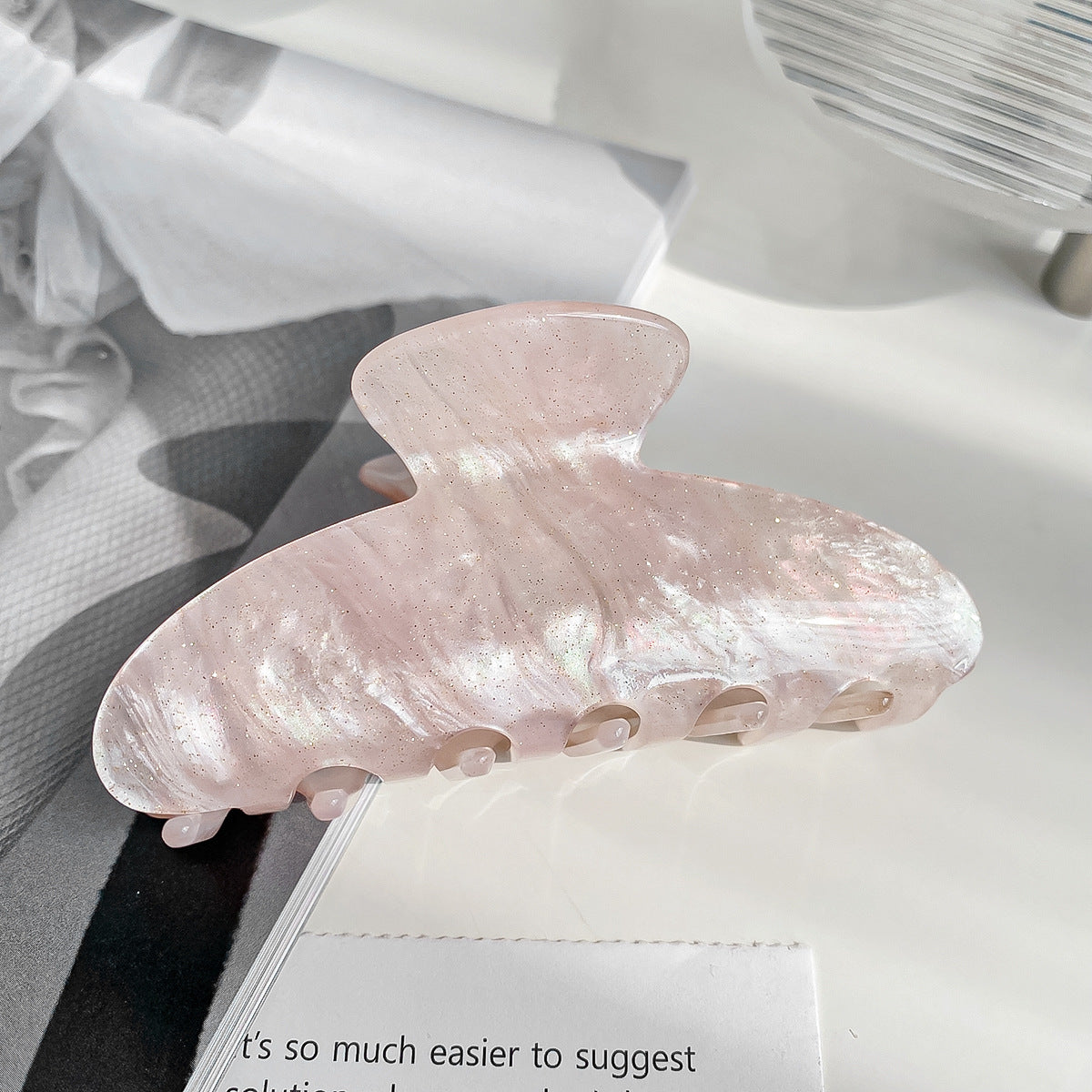 Jaw  Clip Women's All-match Fashion Hair Claw Jelly Color