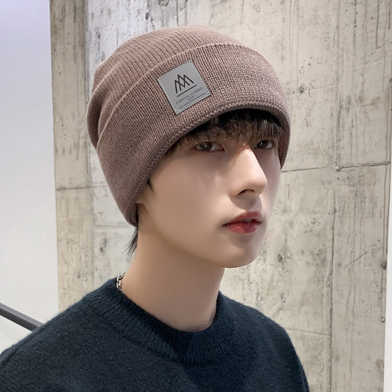 Men's Fashion Windproof Warm Woolen Knitted Hat