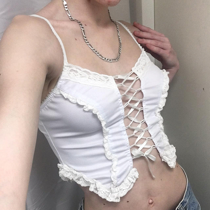 Ny amerikansk Pure Desire Irregulær rem Tanktop til kvinder