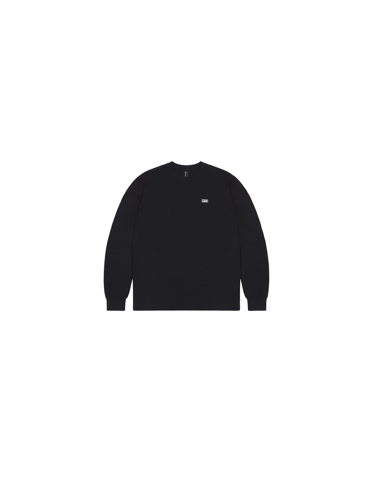 Solid Color Loose Couple Black And White Round Neck Bottoming Shirt