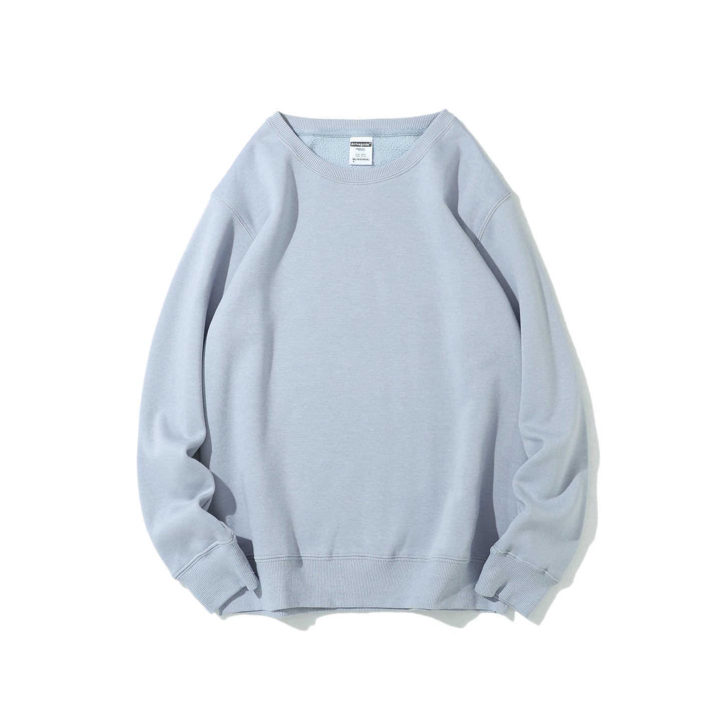Polar Fleece Rund Hals Sweater Fleeceforet Let Board Candy Color Langærmet Tykket Frakke