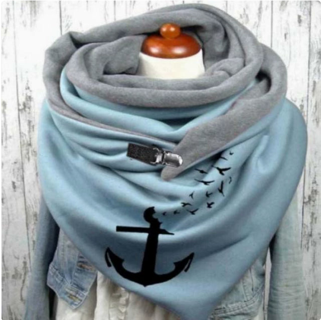 Cotton Malaysia Thermal Button Headband Scarf