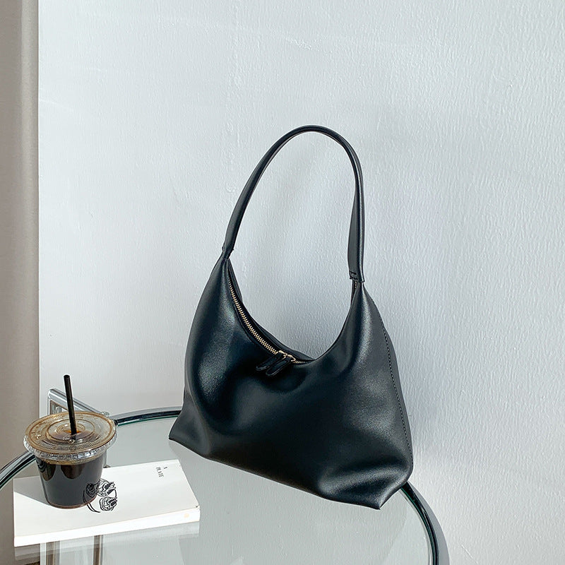 Simple Soft-leather Shoulder Bag For Women Versatile And Niche