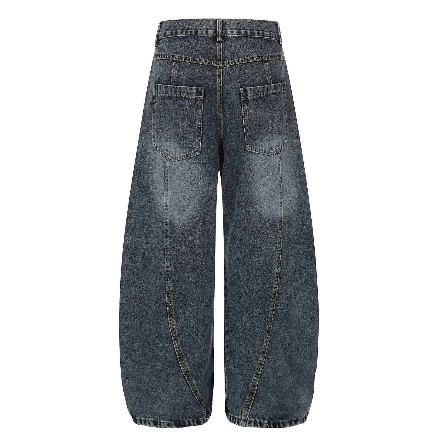 Women's Worn Looking Washed Out Wide Leg Jeans
