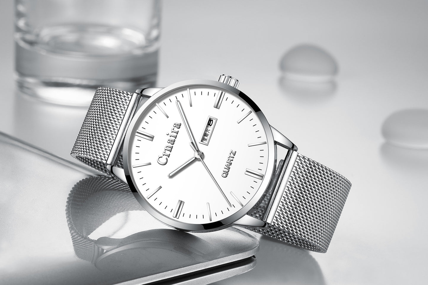 Men's Pointer Display Casual Waterproof Quartz Watch