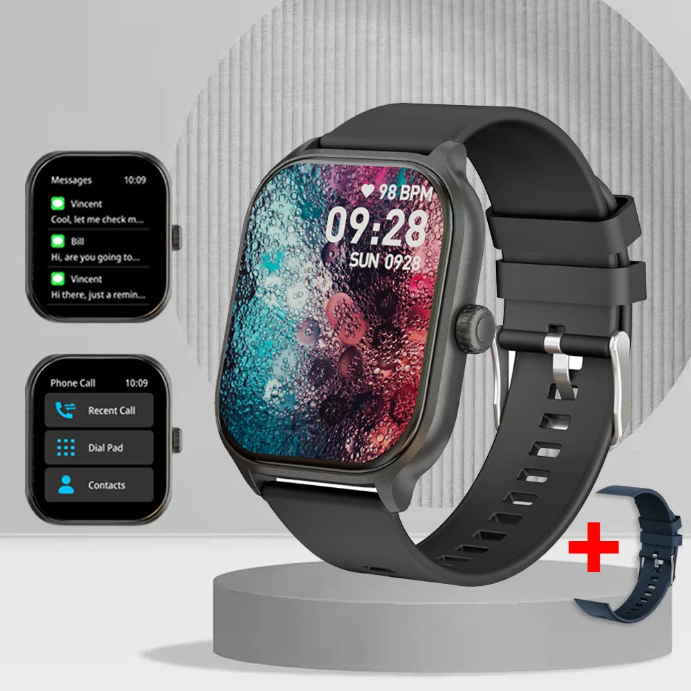 2025 New Smart Watch Bluetooth Call Men Women Watch Voice Assistant 100+ Sports Smart Watch for Android IOS