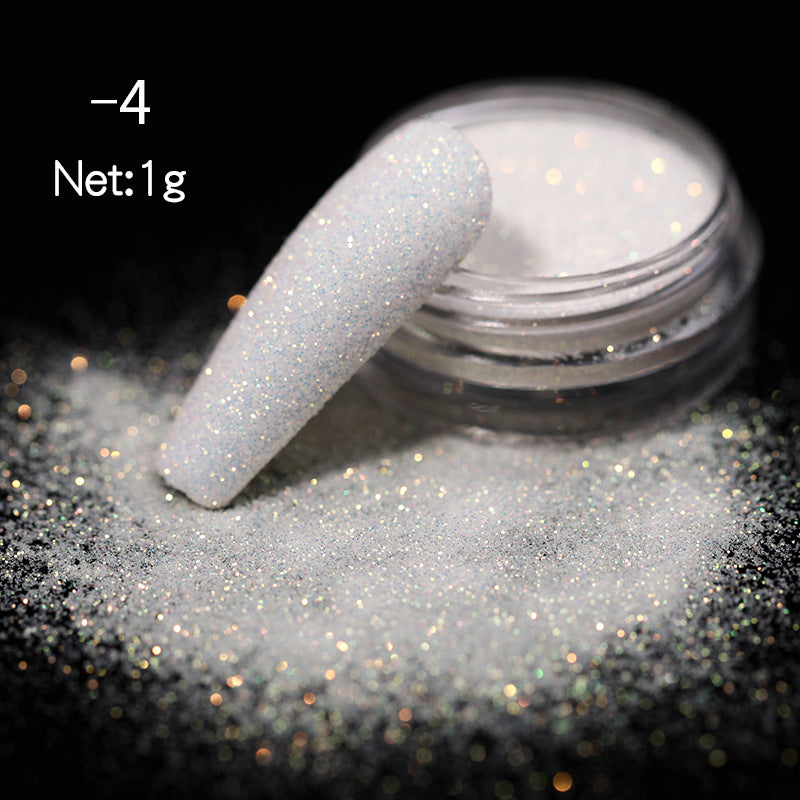 DIY Nail Powder Magic Color Nail Shimmering Powder Woolen Gradient Nail Art Blooming