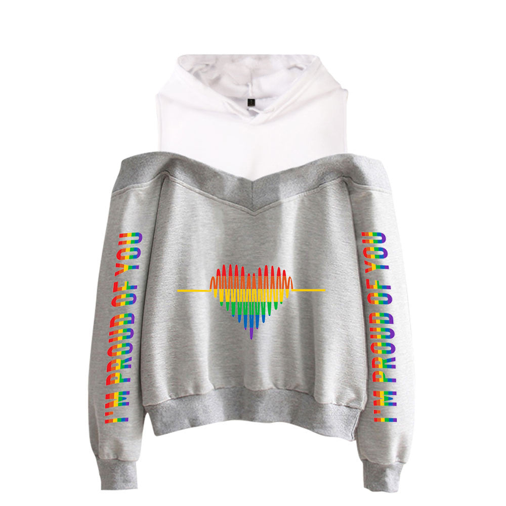New Sexy Off-the-shoulder Hoodie For Women