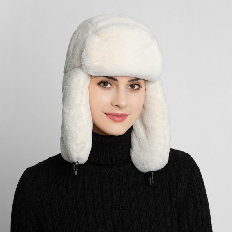 Outdoor Ear Protection Ski Warm Plush Hat